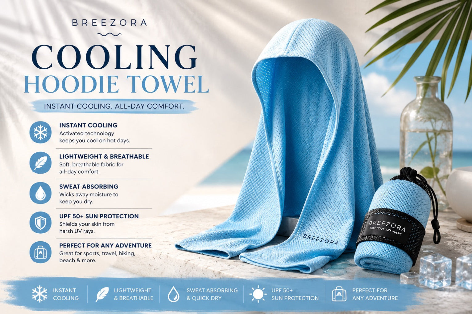 BreezeHood™ Cooling Towel